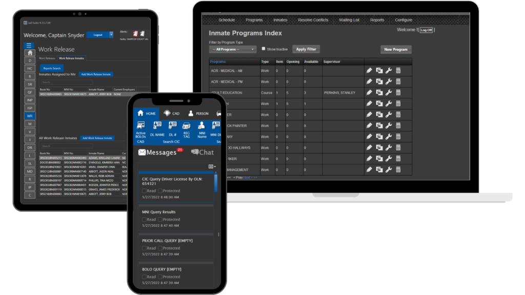 martJAIL is a comprehensive jail software solution that tracks and manages every part of an inmate’s stay.