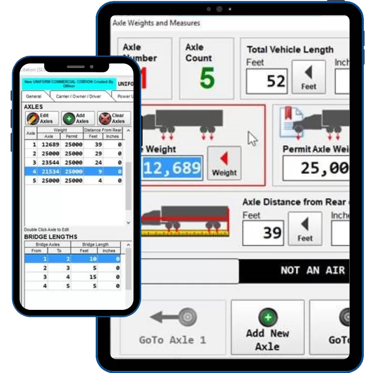 SmartMOBILE offers a range of Commercial Vehicle Enforcement reports, including citations for commercial vehicle enforcement, safety violations, and overweight violations.