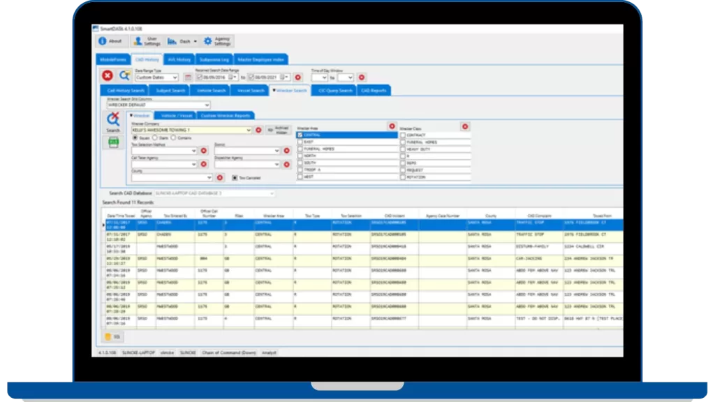 SmartDATA offers a reporting library that houses hundreds of pre-built reports. It draws data from SmartCOP’s CAD, RMS, MCT, and JMS systems.